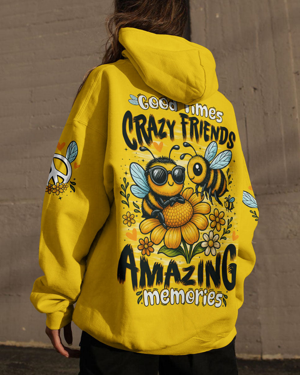 GOOD TIMES CRAZY FRIEND BEE ALL OVER PRINT - TYTD0406252