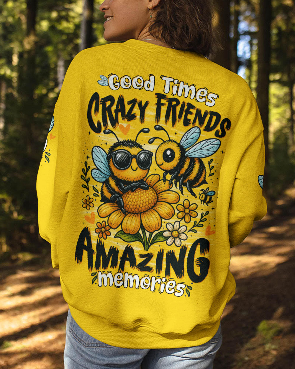 GOOD TIMES CRAZY FRIEND BEE ALL OVER PRINT - TYTD0406252