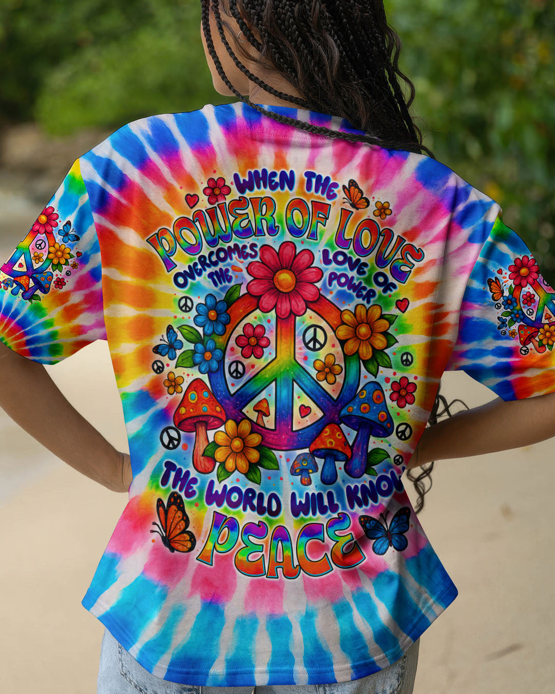 THE WORLD WILL KNOW PEACE ALL OVER PRINT - TYTD0406253