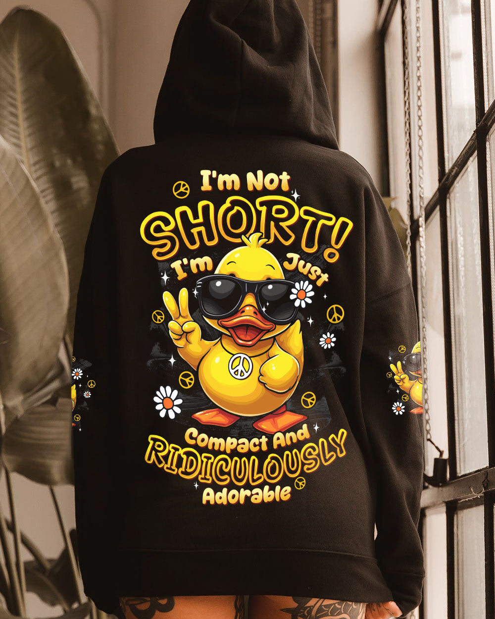 I'M NOT SHORT DUCK HIPPIE ALL OVER PRINT - TYTD0408251