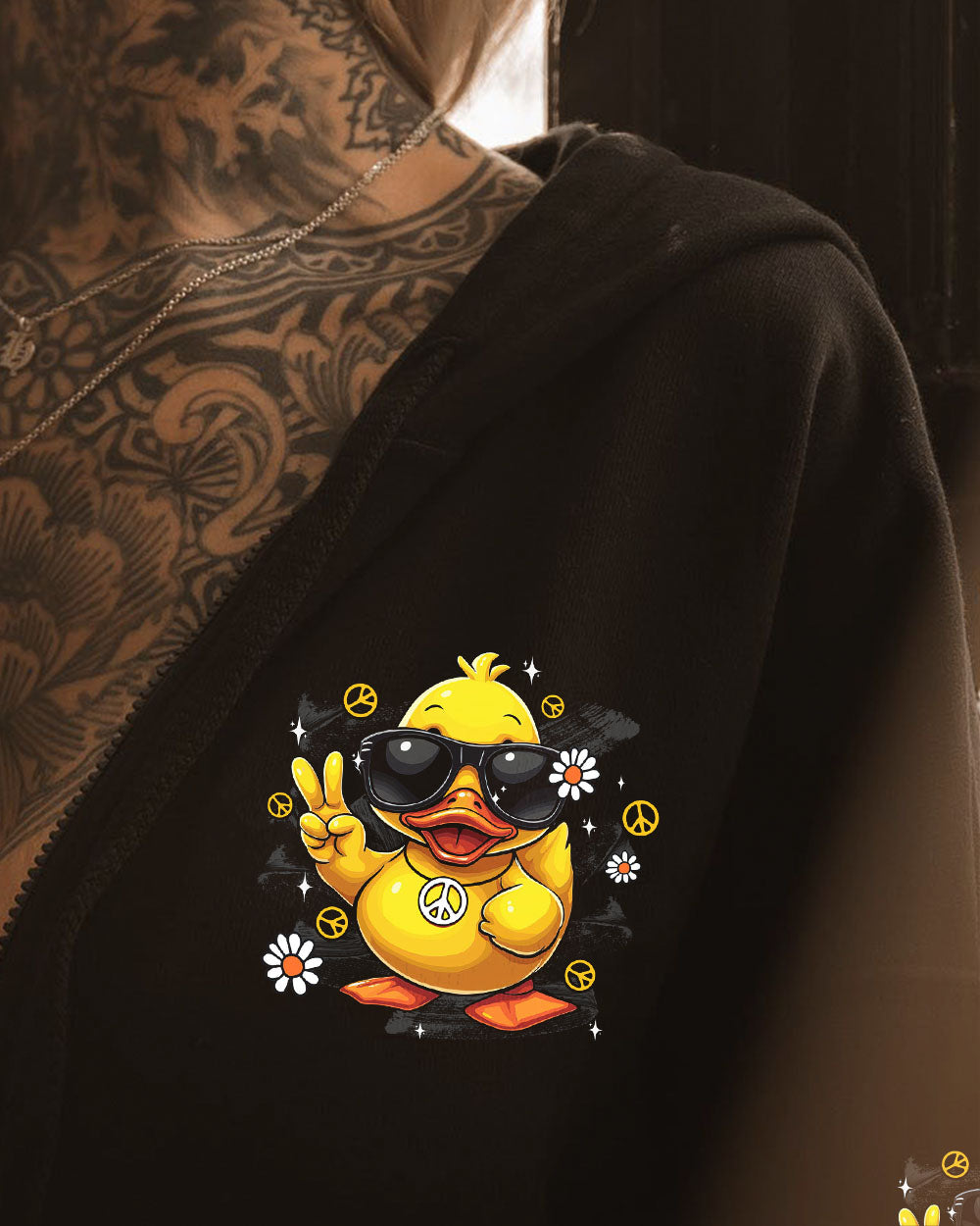 I'M NOT SHORT DUCK HIPPIE ALL OVER PRINT - TYTD0408251