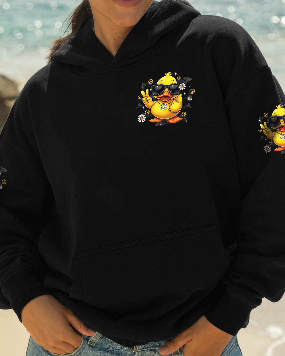 I'M NOT SHORT DUCK HIPPIE ALL OVER PRINT - TYTD0408251