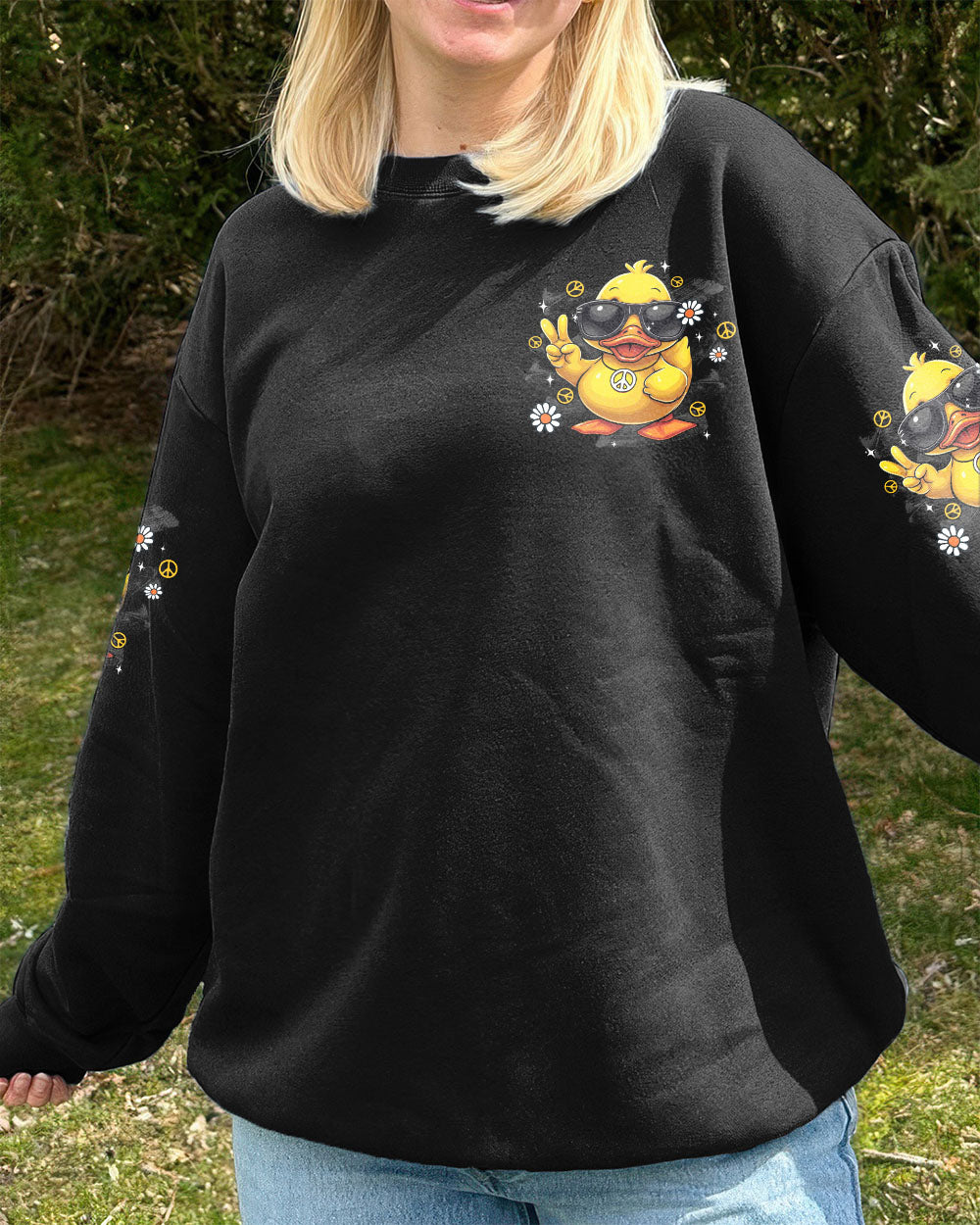 I'M NOT SHORT DUCK HIPPIE ALL OVER PRINT - TYTD0408251