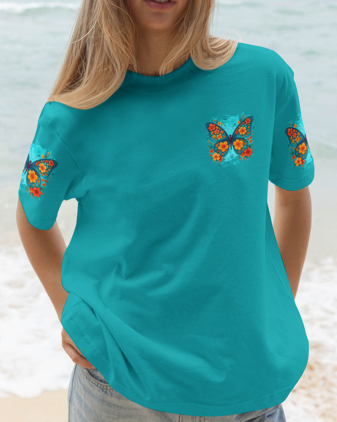 IT'S OKAY TO NOT BE OKAY BUTTERFLY ALL OVER PRINT - TYTD0409251