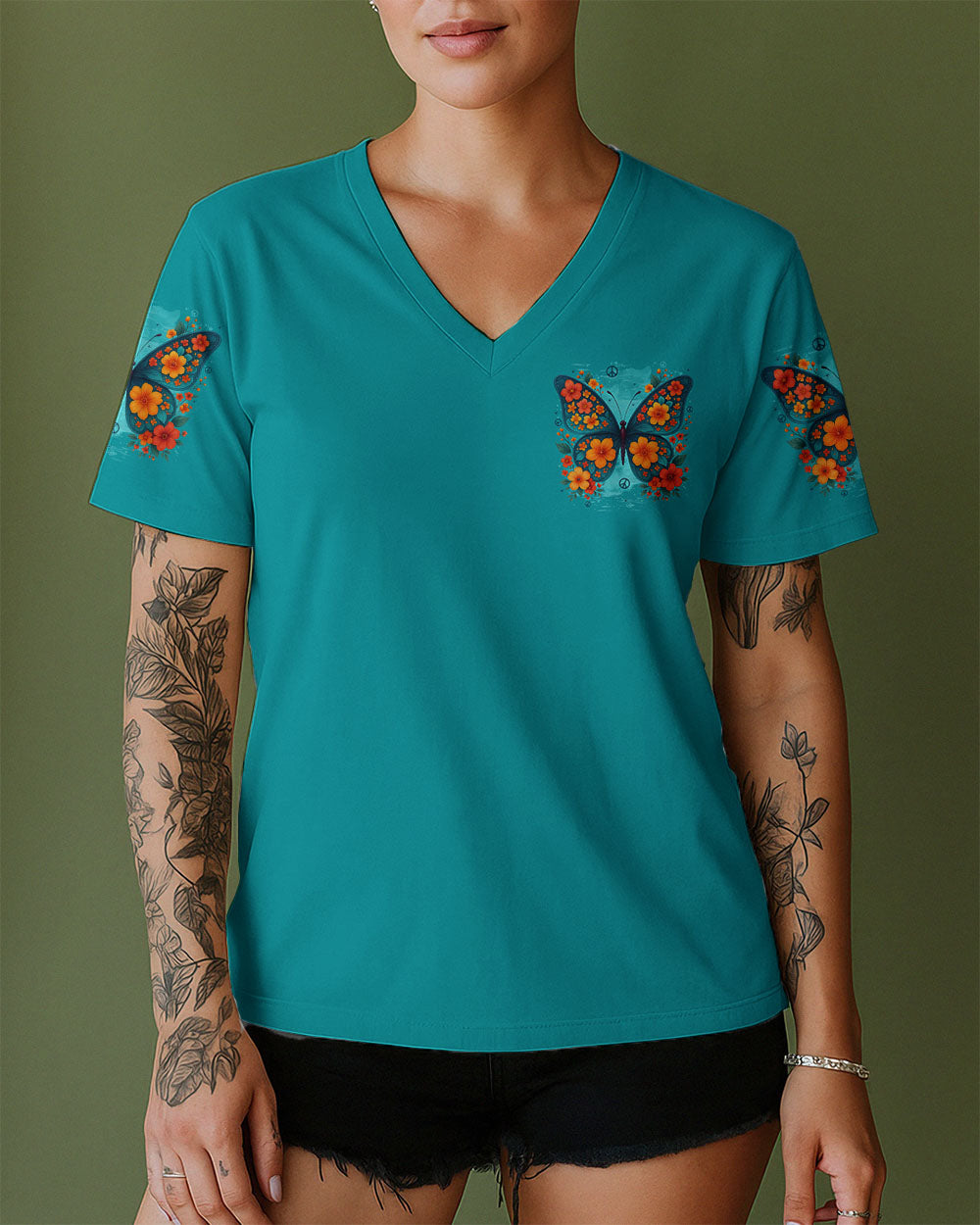 IT'S OKAY TO NOT BE OKAY BUTTERFLY ALL OVER PRINT - TYTD0409251