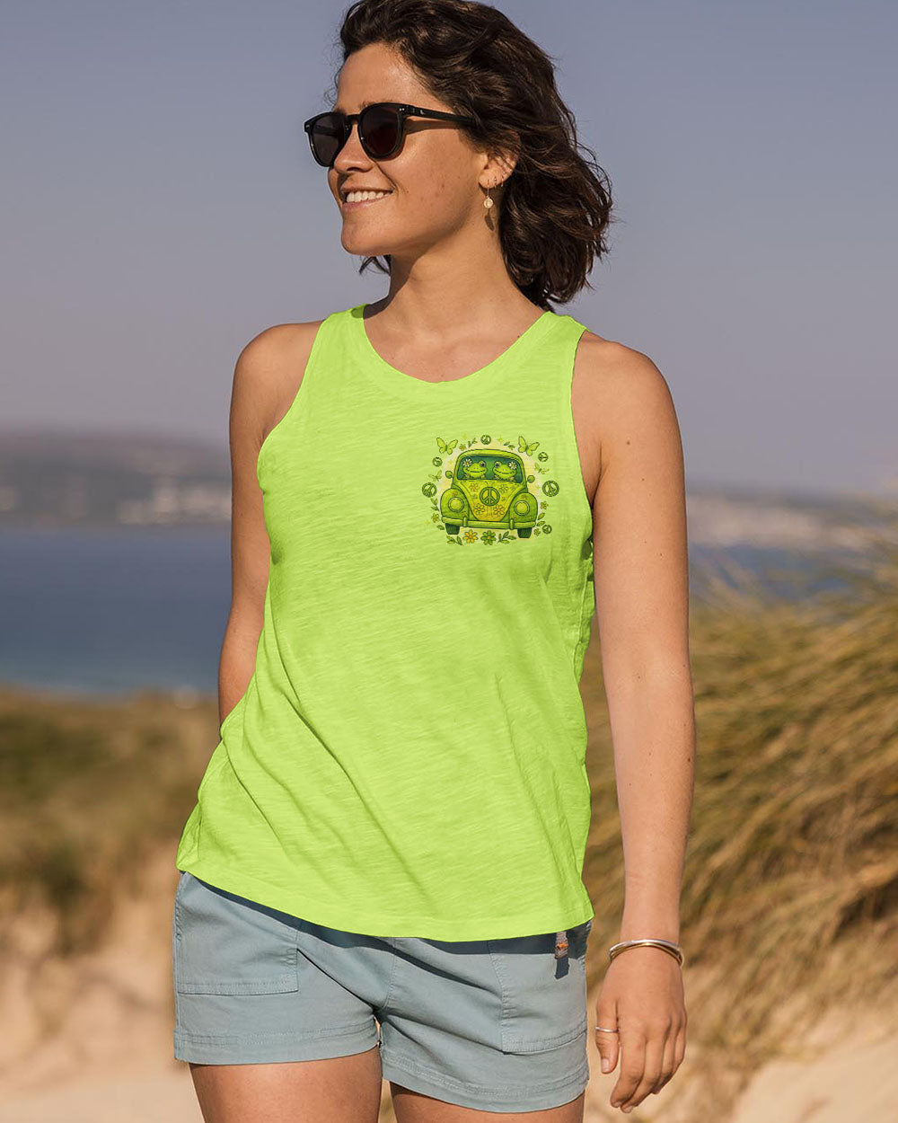 BE YOU THE WORLD WILL ADJUST FROG ALL OVER PRINT - TYTD04253