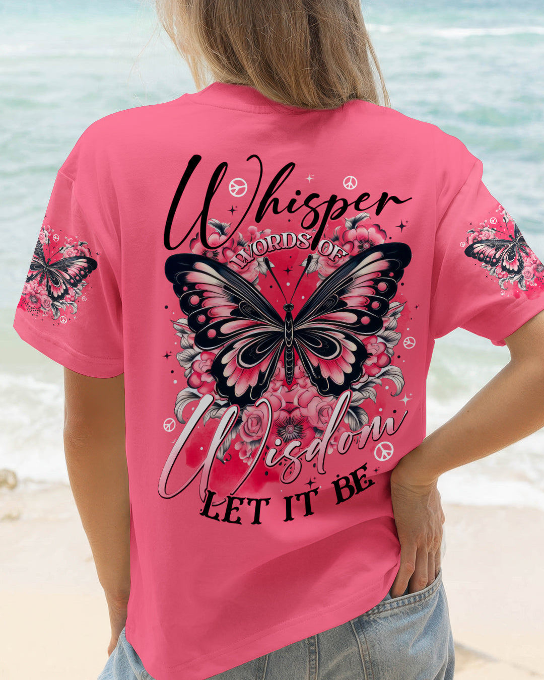 WHISPER WORDS OF WISDOM LET IT BE BUTTERFLY ALL OVER PRINT - TYTD0501261