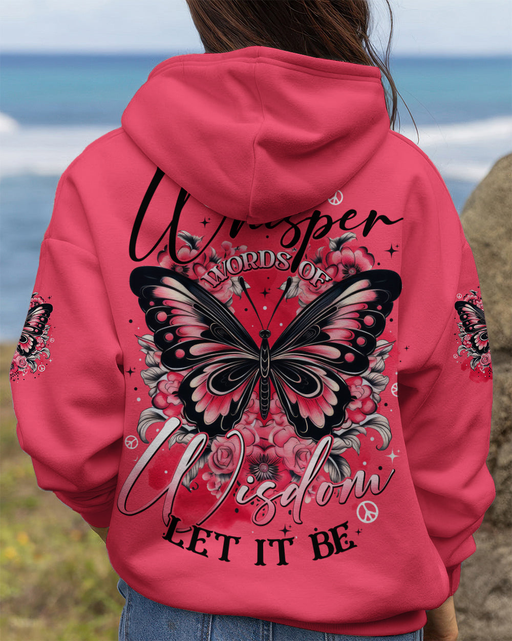 WHISPER WORDS OF WISDOM LET IT BE BUTTERFLY ALL OVER PRINT - TYTD0501261