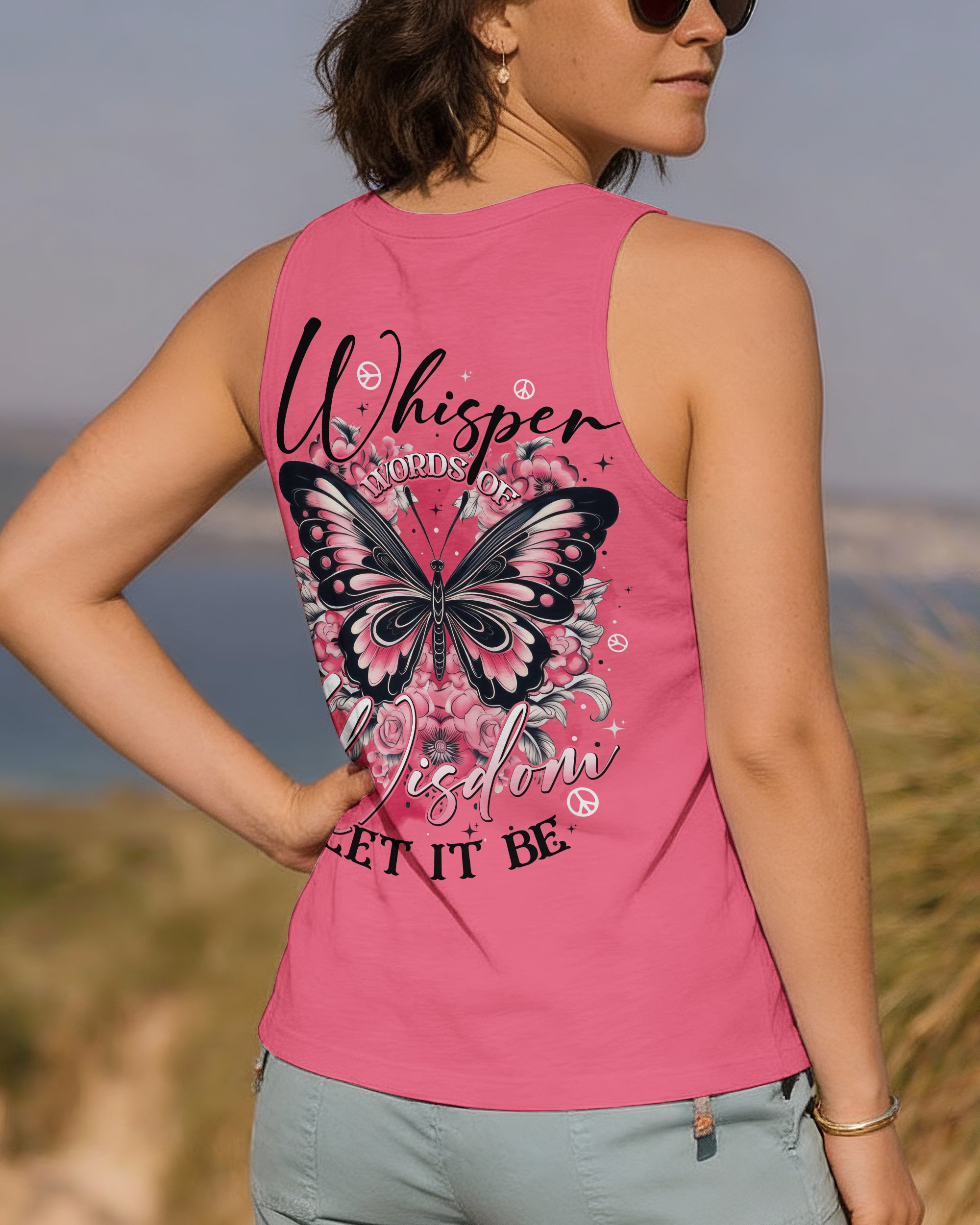 WHISPER WORDS OF WISDOM LET IT BE BUTTERFLY ALL OVER PRINT - TYTD0501261