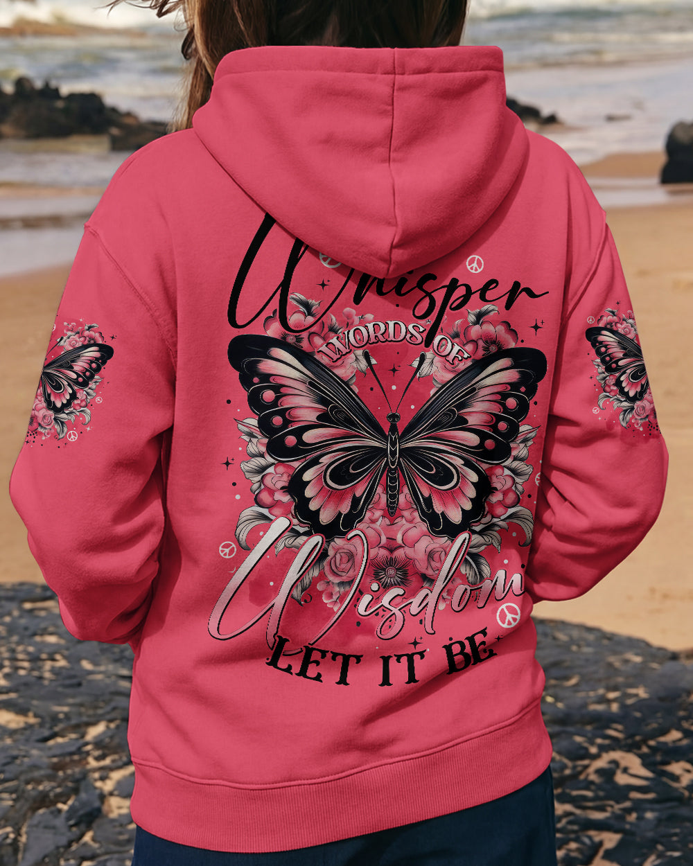 WHISPER WORDS OF WISDOM LET IT BE BUTTERFLY ALL OVER PRINT - TYTD0501261