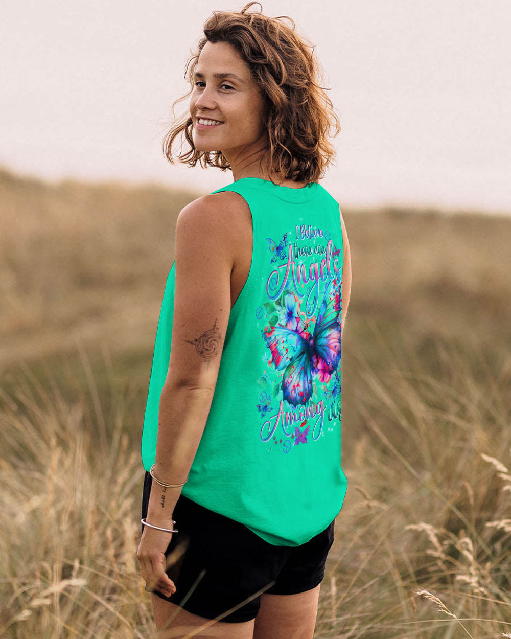 I BELIEVE THERE ARE ANGELS AMONG US ALL OVER PRINT - TYTD0504243