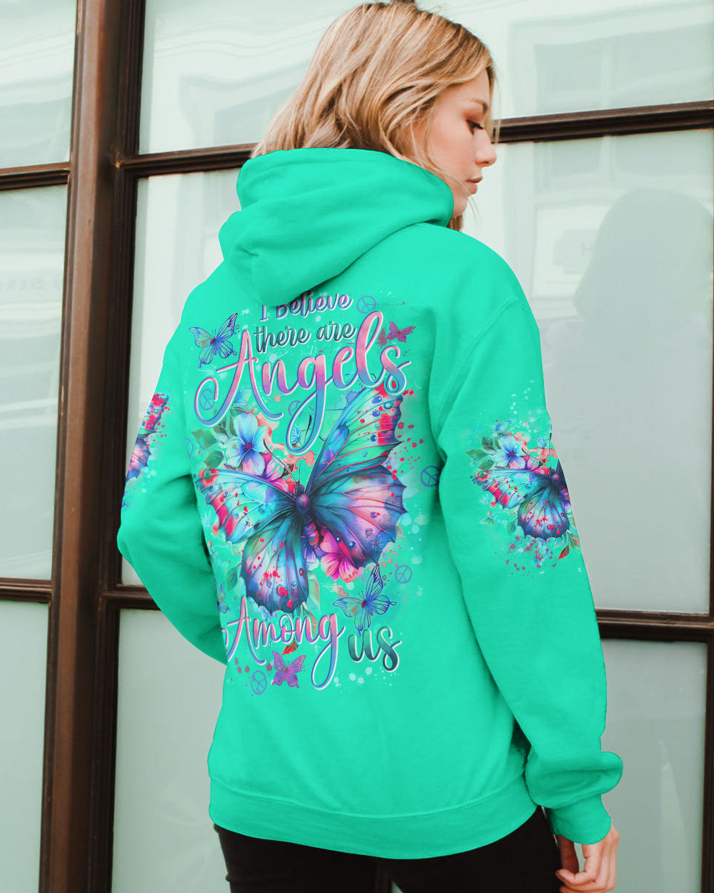 I BELIEVE THERE ARE ANGELS AMONG US ALL OVER PRINT - TYTD0504243