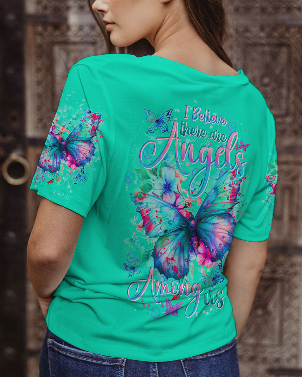 I BELIEVE THERE ARE ANGELS AMONG US ALL OVER PRINT - TYTD0504243