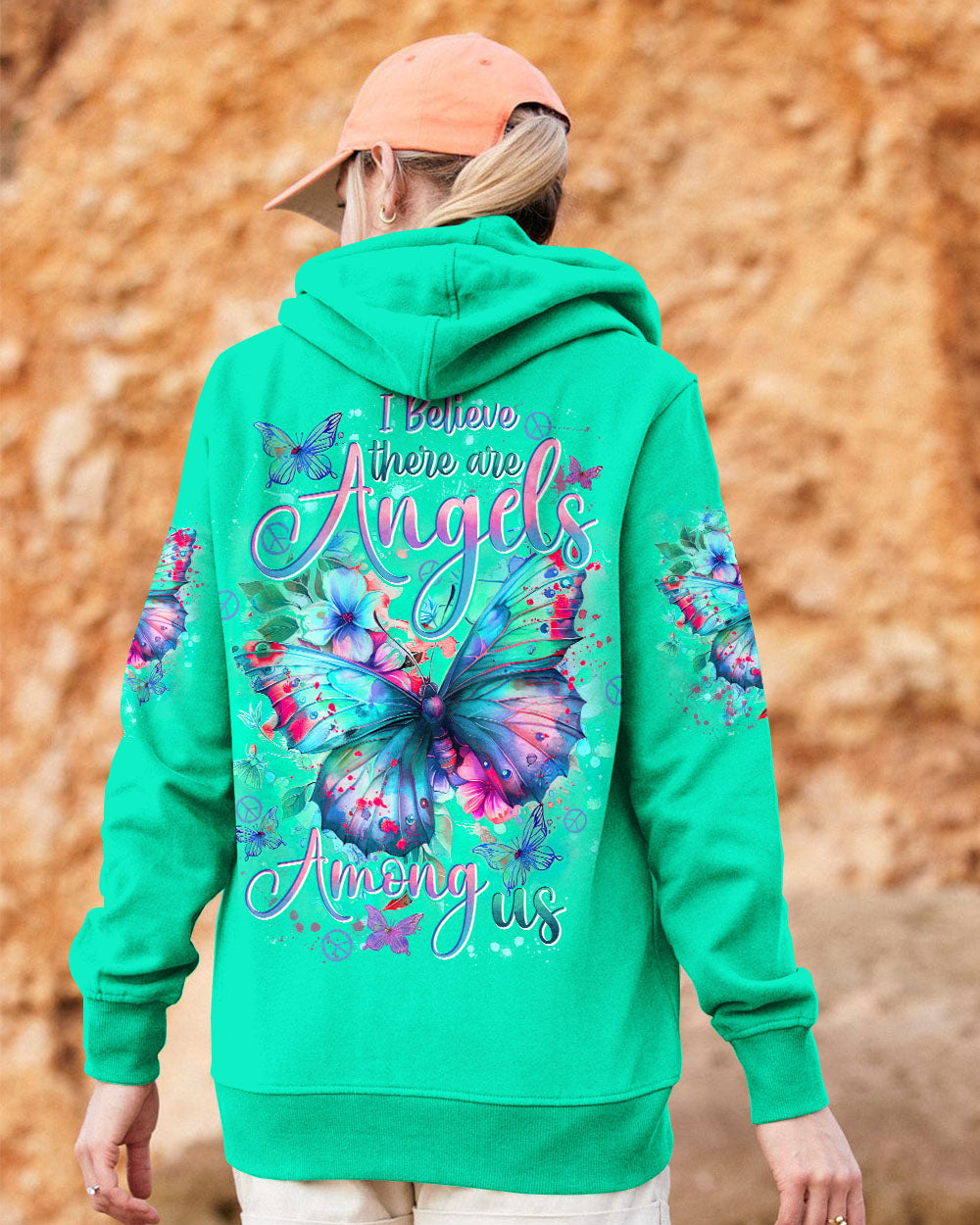I BELIEVE THERE ARE ANGELS AMONG US ALL OVER PRINT - TYTD0504243