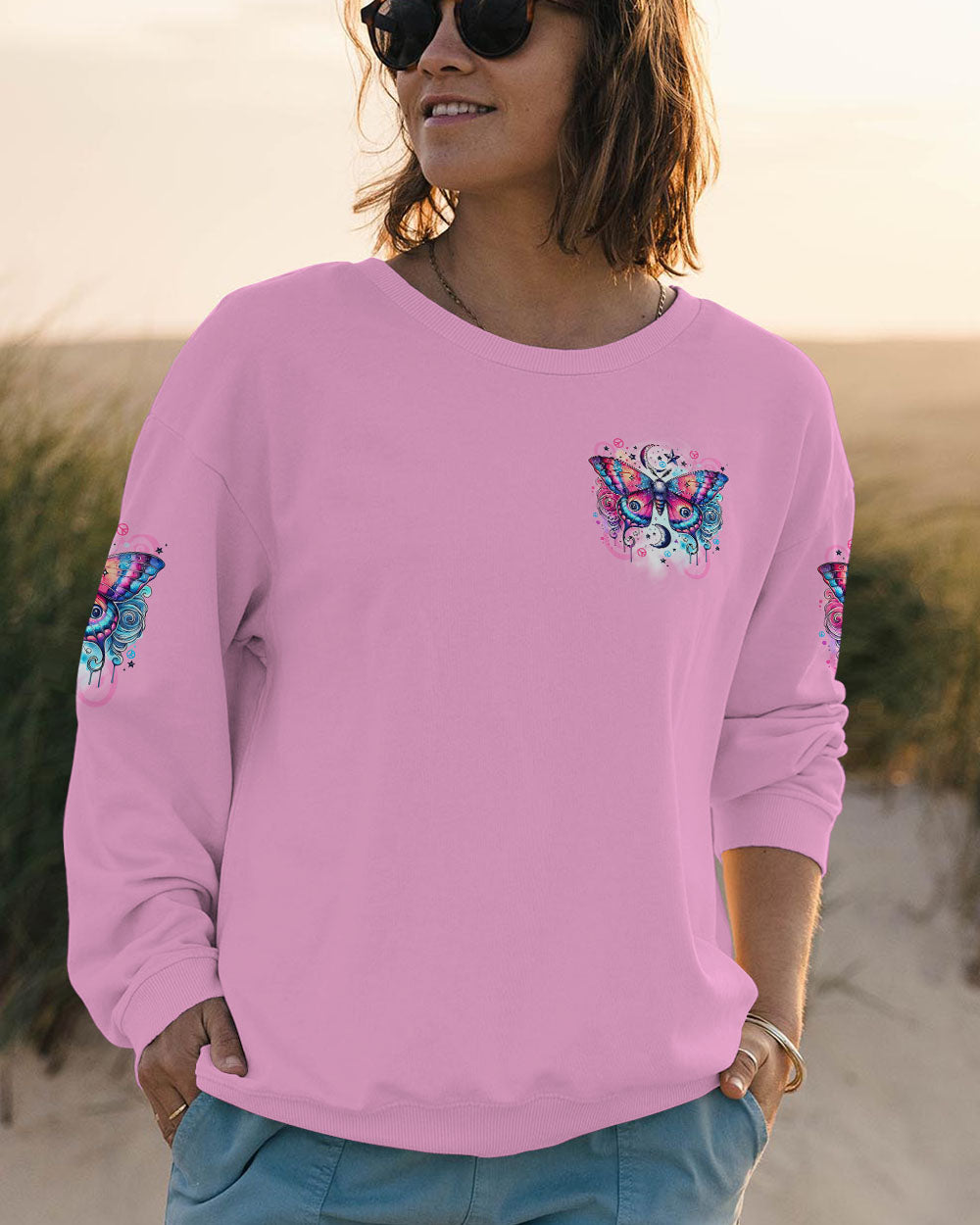I BELIEVE IN MAGIC AND NAPS BUTTERFLY ALL OVER PRINT - TYTD0508254