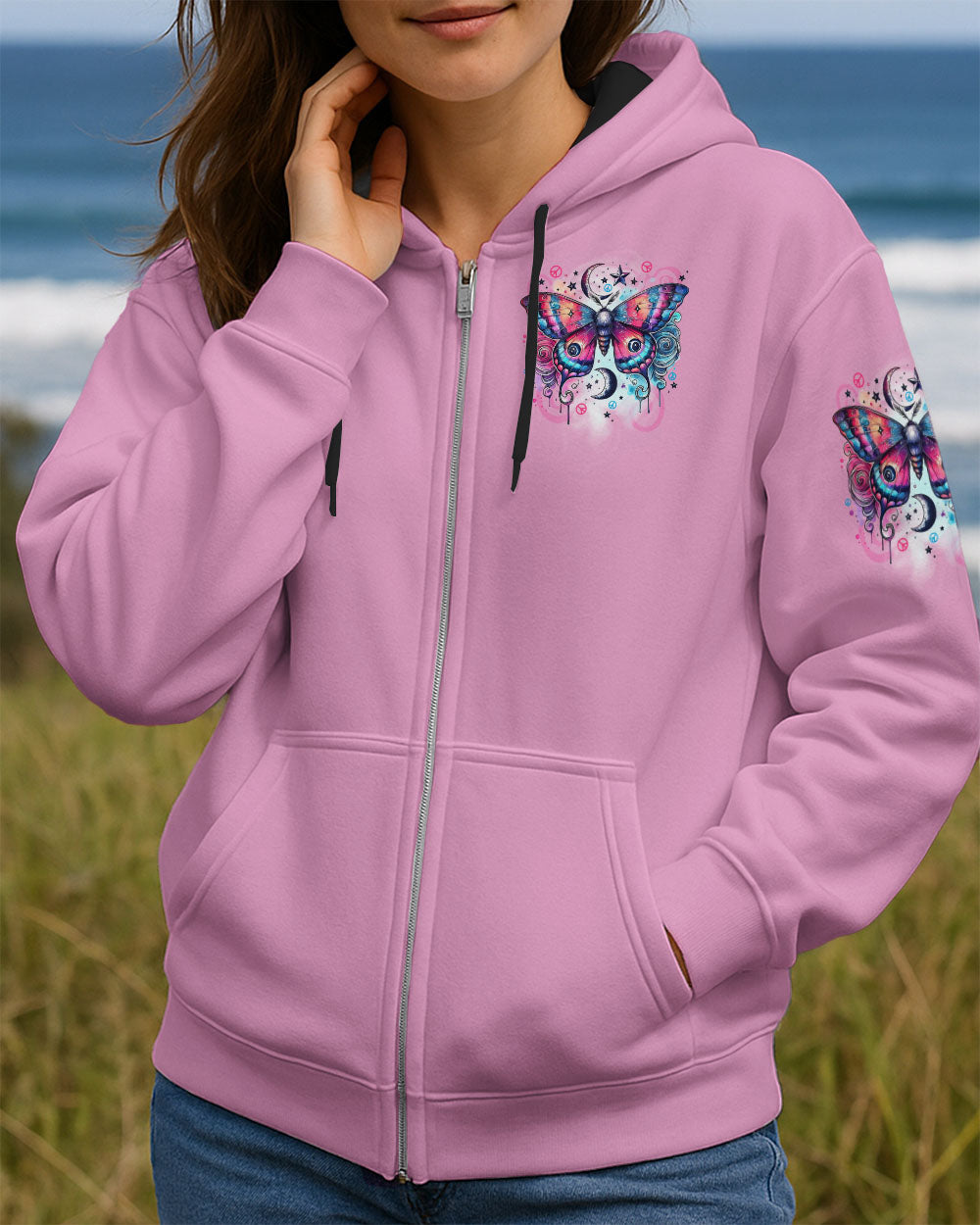 I BELIEVE IN MAGIC AND NAPS BUTTERFLY ALL OVER PRINT - TYTD0508254