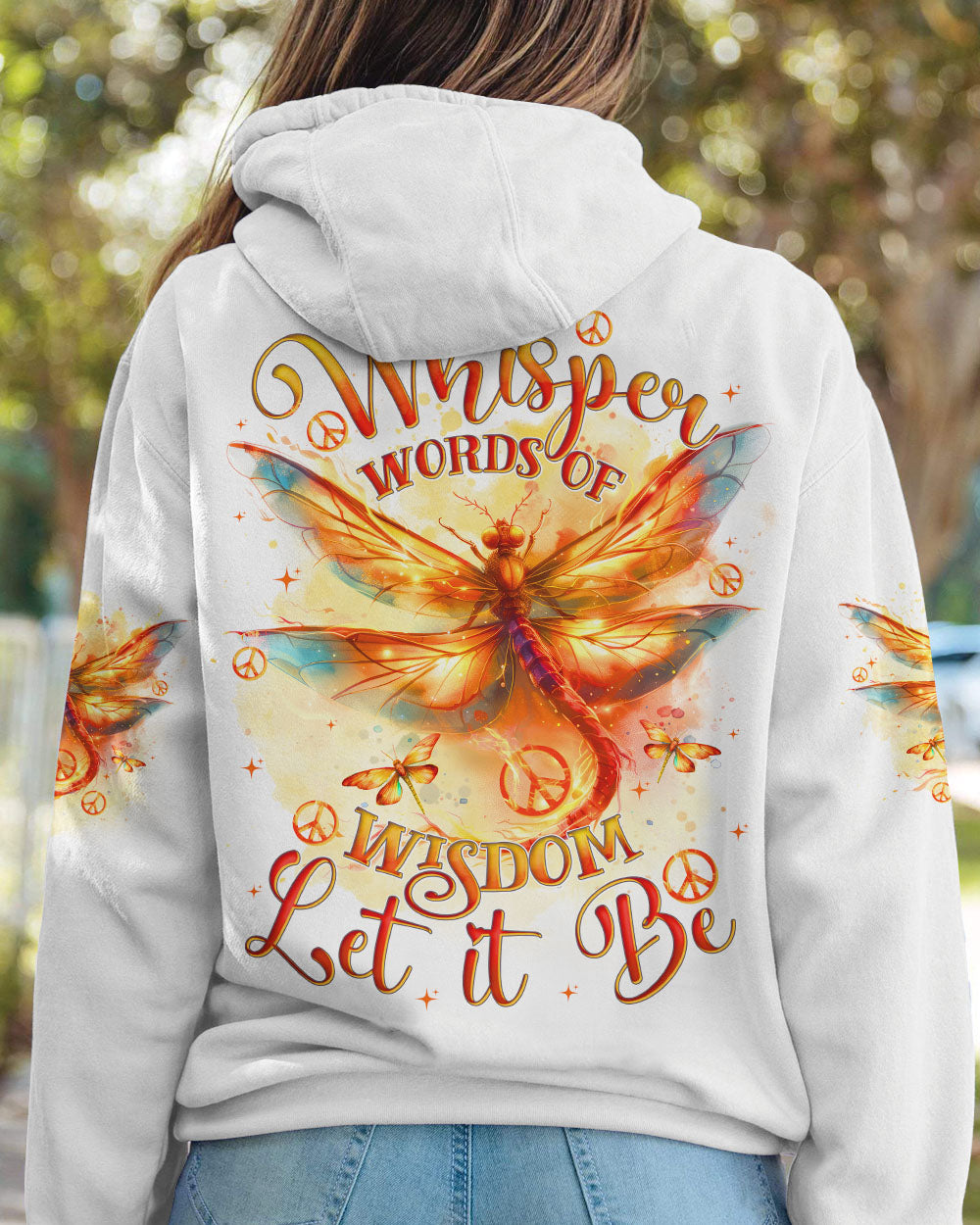 WHISPER WORDS OF WISDOM LET IT BE DRAGONFLY ALL OVER PRINT - TYTD0511241