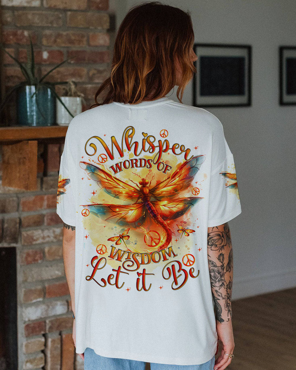 WHISPER WORDS OF WISDOM LET IT BE DRAGONFLY ALL OVER PRINT - TYTD0511241