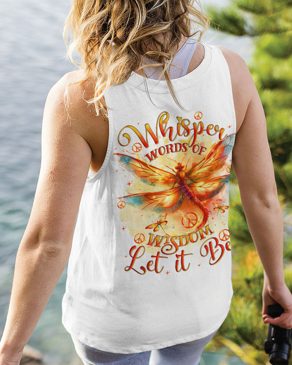 WHISPER WORDS OF WISDOM LET IT BE DRAGONFLY ALL OVER PRINT - TYTD0511241