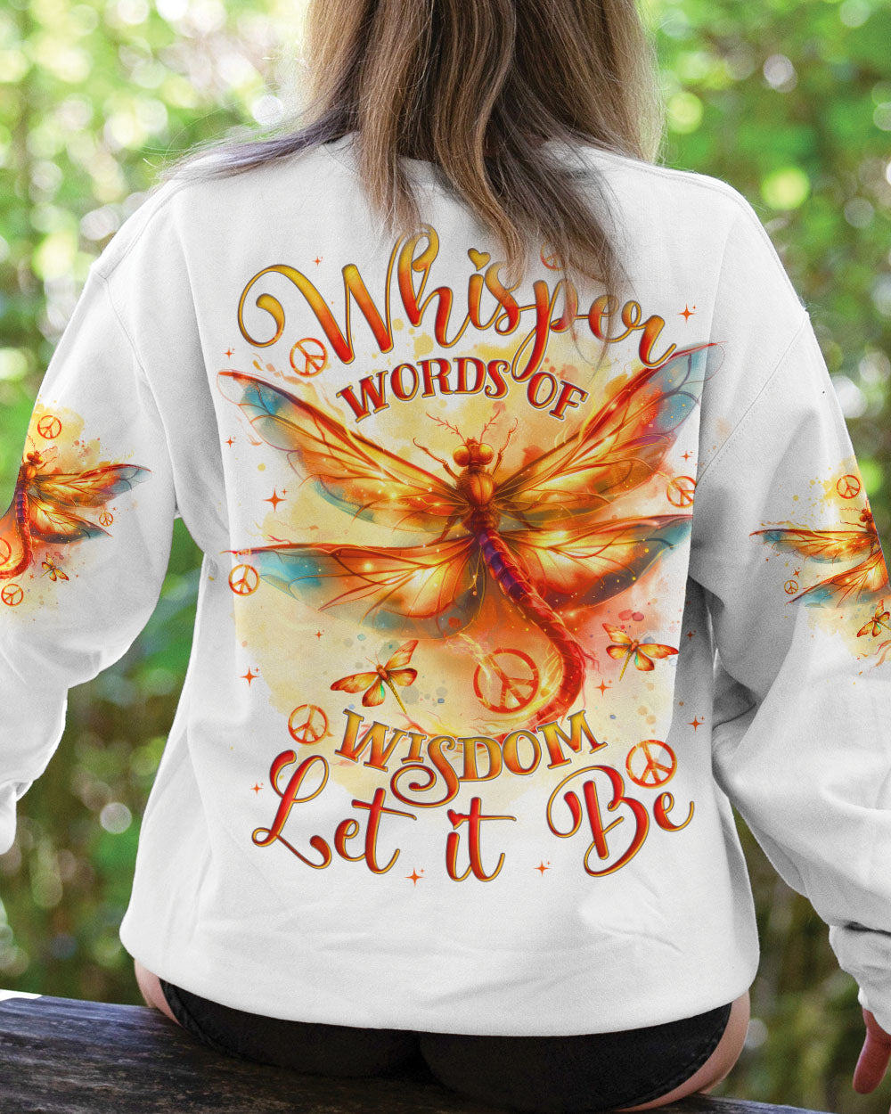 WHISPER WORDS OF WISDOM LET IT BE DRAGONFLY ALL OVER PRINT - TYTD0511241