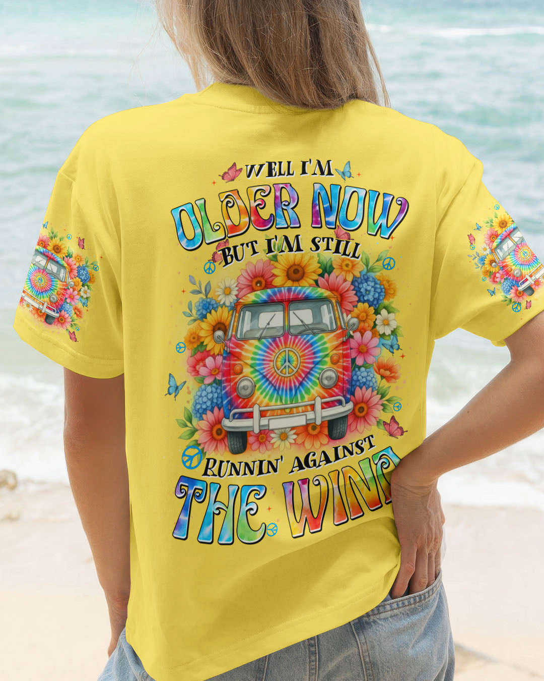 RUNNING AGAINST THE WIND CAR TIE DYE ALL OVER PRINT - TYTD0512251