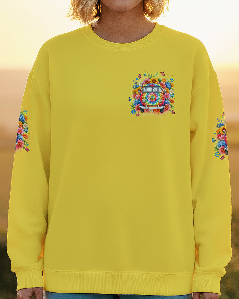 RUNNING AGAINST THE WIND CAR TIE DYE ALL OVER PRINT - TYTD0512251