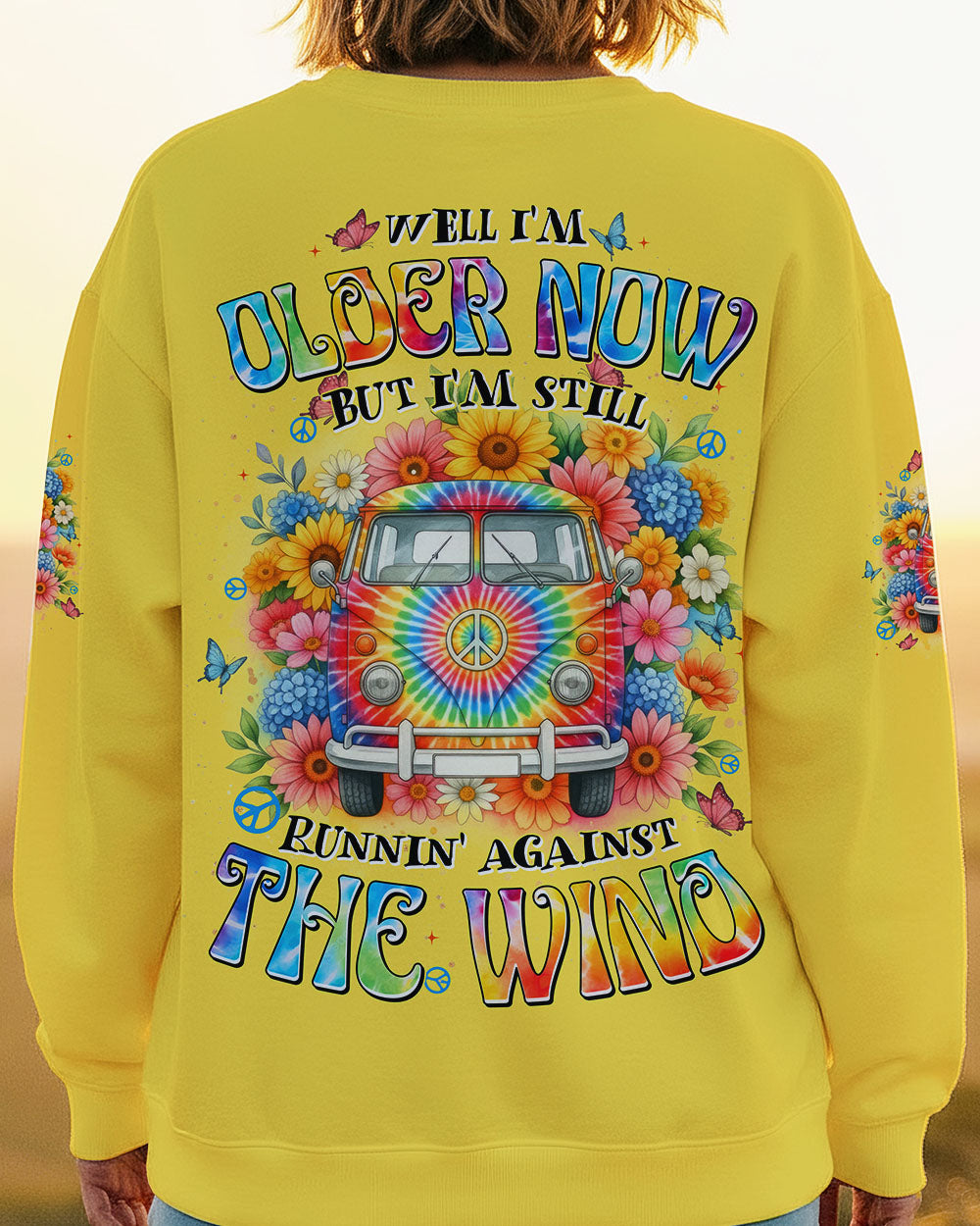 RUNNING AGAINST THE WIND CAR TIE DYE ALL OVER PRINT - TYTD0512251