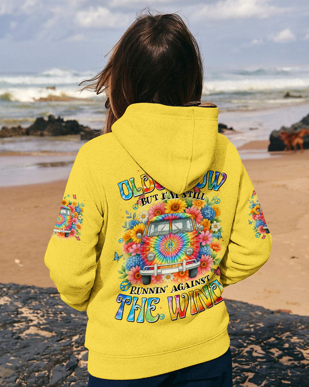 RUNNING AGAINST THE WIND CAR TIE DYE ALL OVER PRINT - TYTD0512251