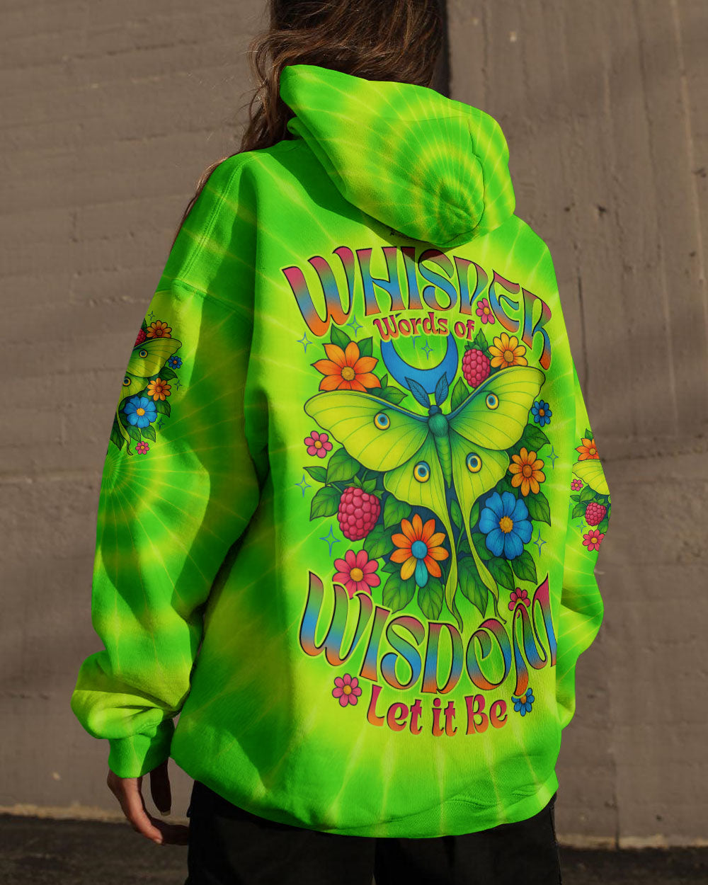 WHISPER WORDS OF WISDOM LET IT BE BUTTERFLY TIE DYE ALL OVER PRINT - TYTD0605253