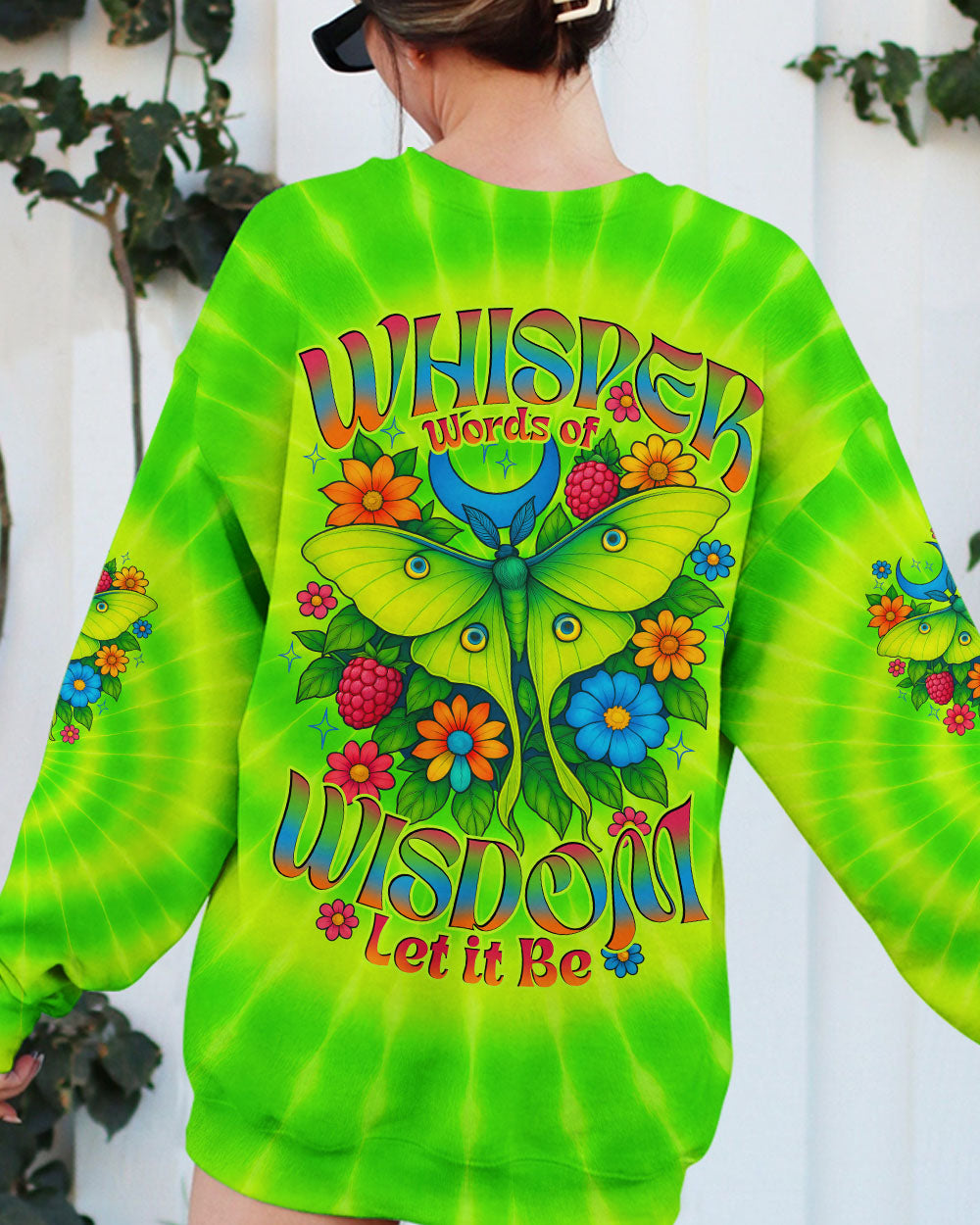 WHISPER WORDS OF WISDOM LET IT BE BUTTERFLY TIE DYE ALL OVER PRINT - TYTD0605253