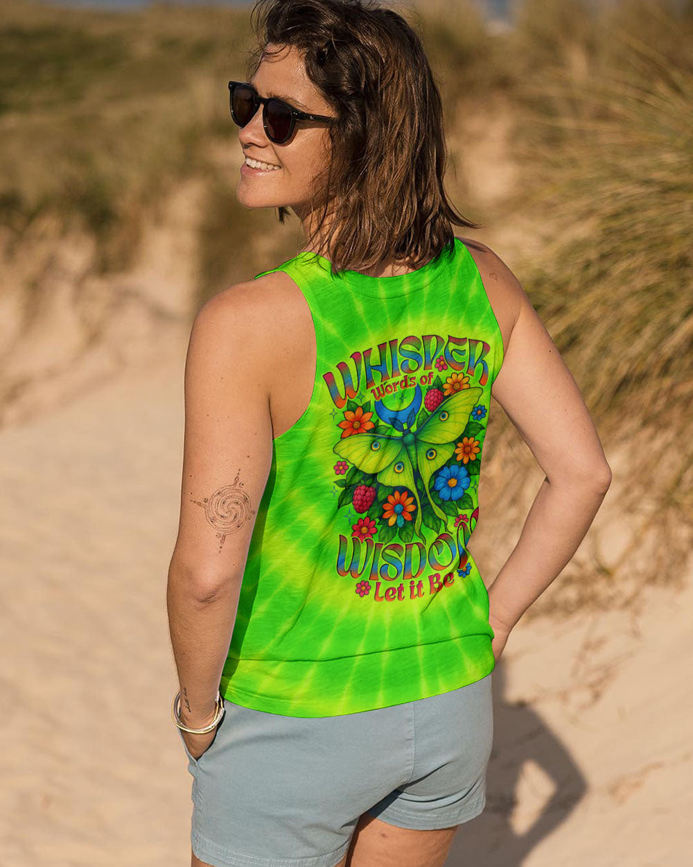 WHISPER WORDS OF WISDOM LET IT BE BUTTERFLY TIE DYE ALL OVER PRINT - TYTD0605253