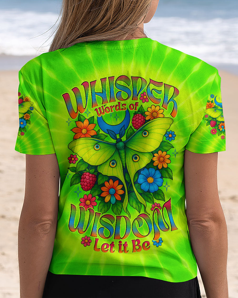 WHISPER WORDS OF WISDOM LET IT BE BUTTERFLY TIE DYE ALL OVER PRINT - TYTD0605253