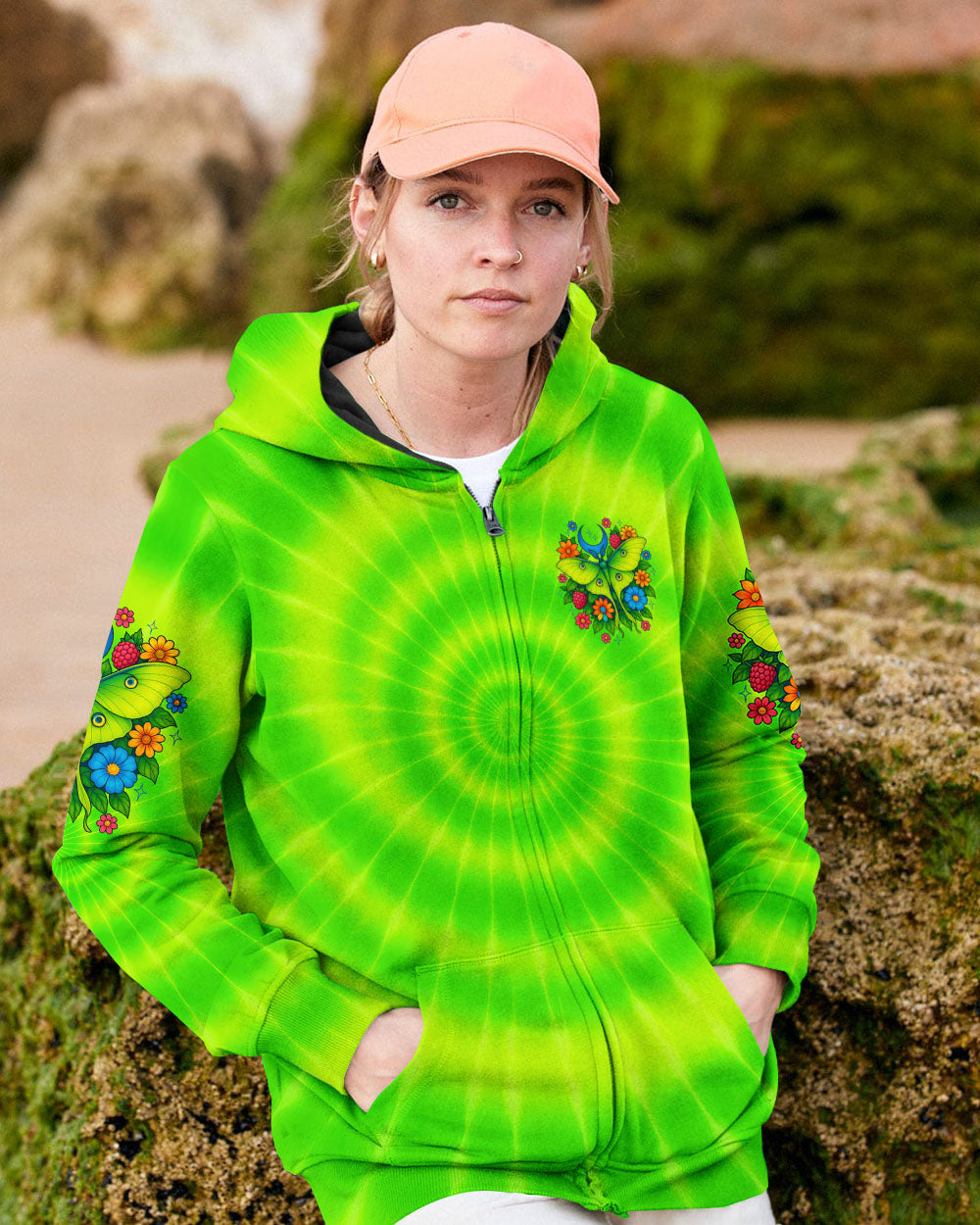 WHISPER WORDS OF WISDOM LET IT BE BUTTERFLY TIE DYE ALL OVER PRINT - TYTD0605253
