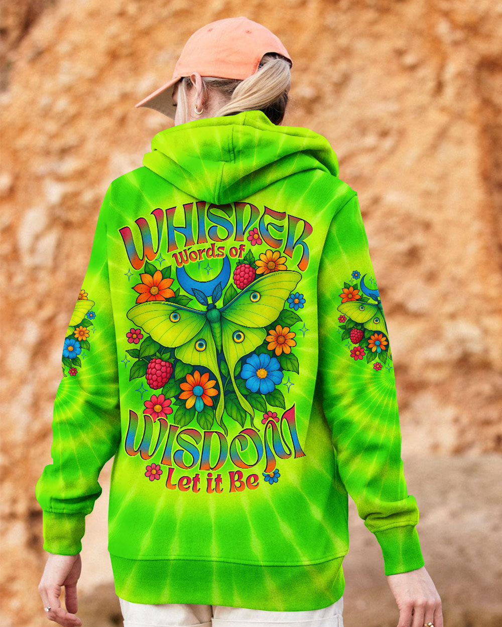 WHISPER WORDS OF WISDOM LET IT BE BUTTERFLY TIE DYE ALL OVER PRINT - TYTD0605253