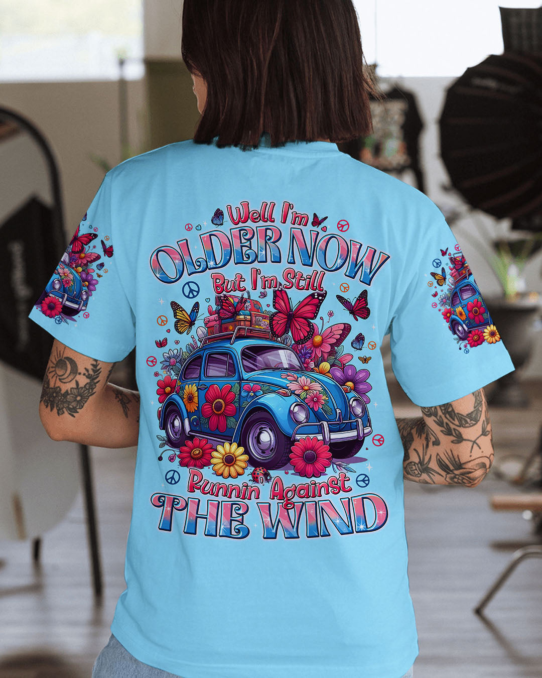 RUNNING AGAINST THE WIND HIPPIE CAR ALL OVER PRINT - TYTD0608253