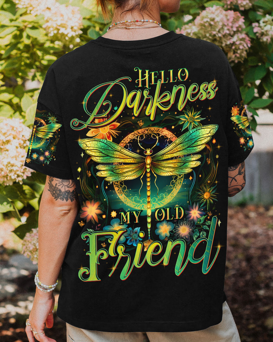 HELLO DARKNESS MY OLD FRIEND DRAGONFLY ALL OVER PRINT - TYTD0609252