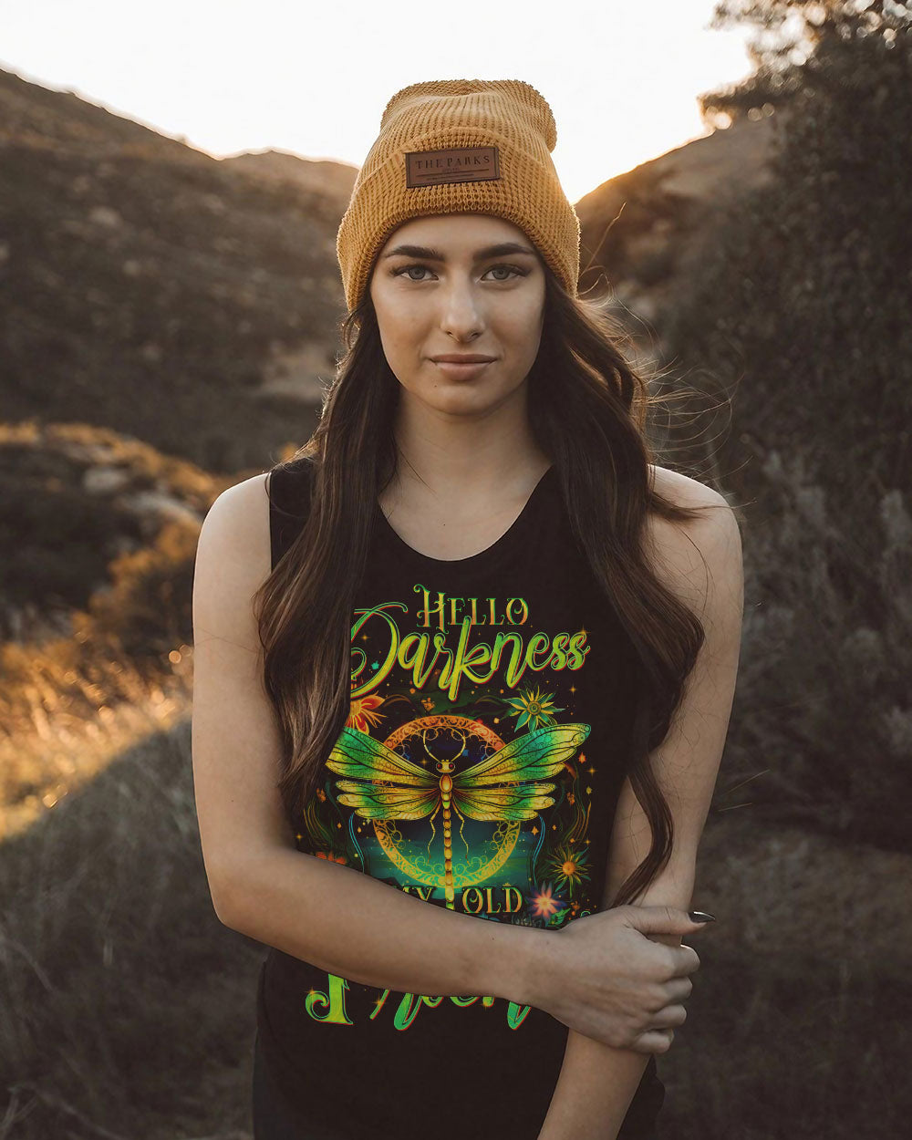 HELLO DARKNESS MY OLD FRIEND DRAGONFLY ALL OVER PRINT - TYTD0609252