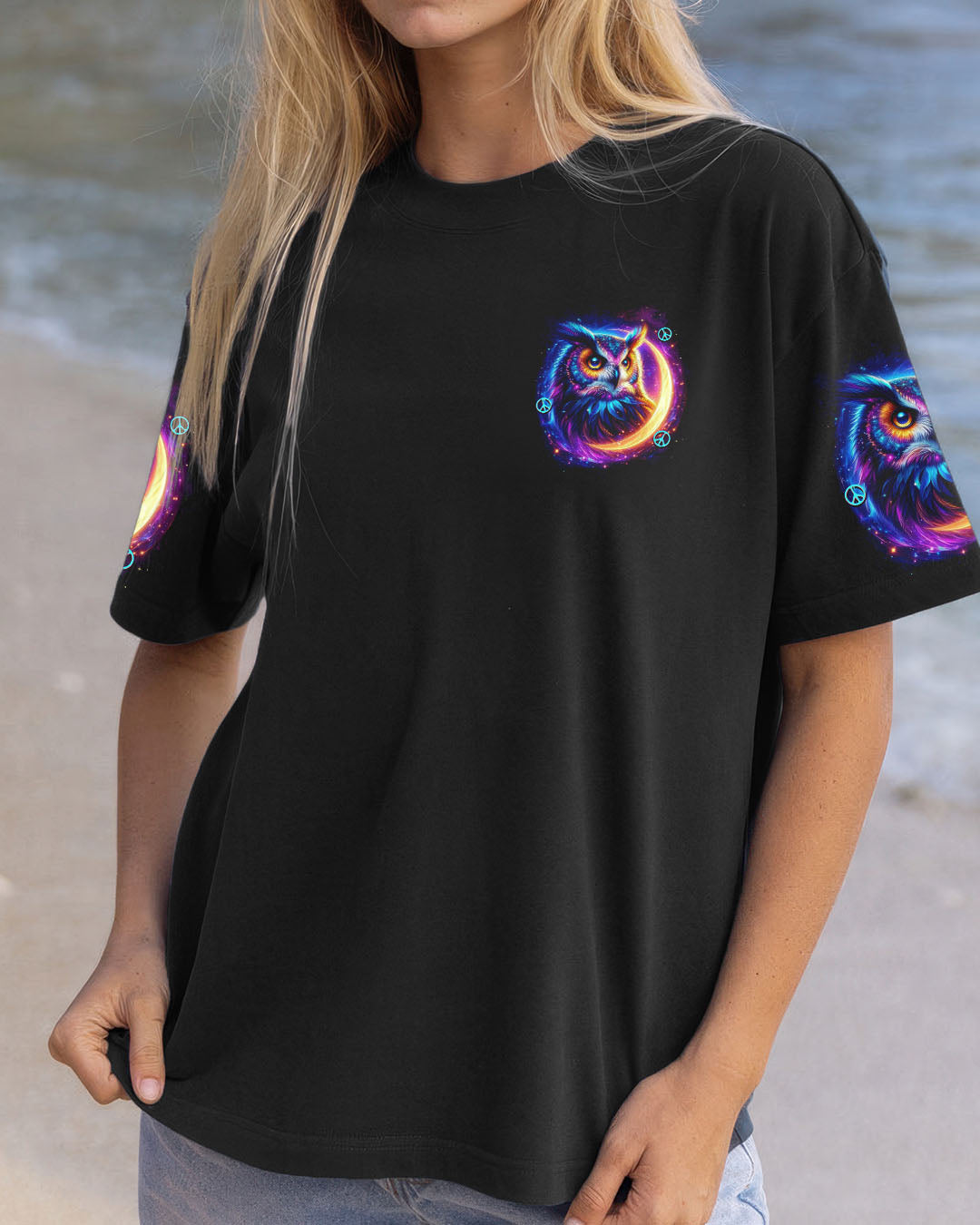 HELLO DARKNESS MY OLD FRIEND OWL ALL OVER PRINT - TYTD0611251