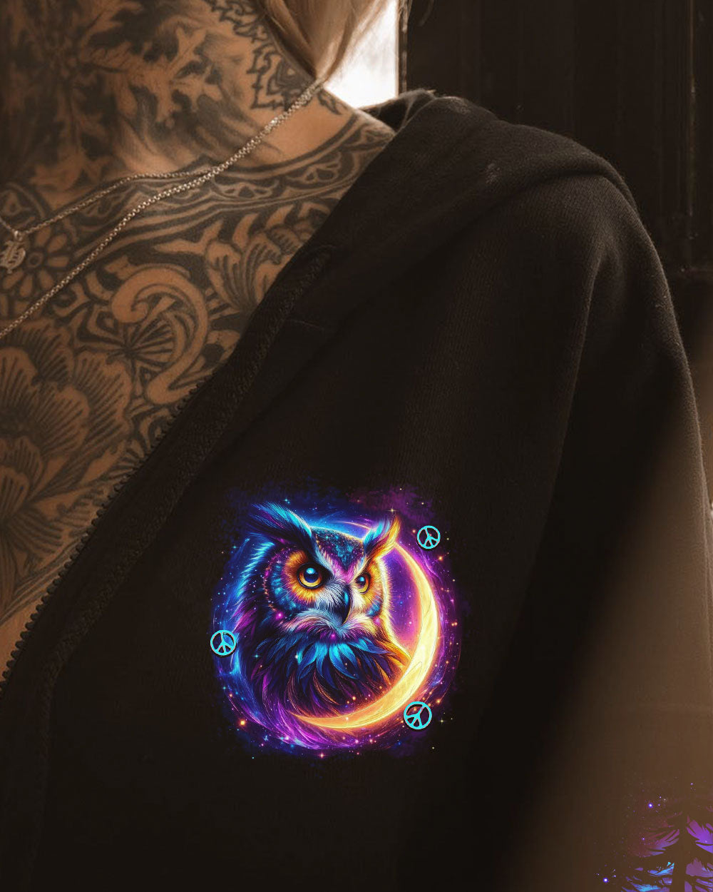 HELLO DARKNESS MY OLD FRIEND OWL ALL OVER PRINT - TYTD0611251