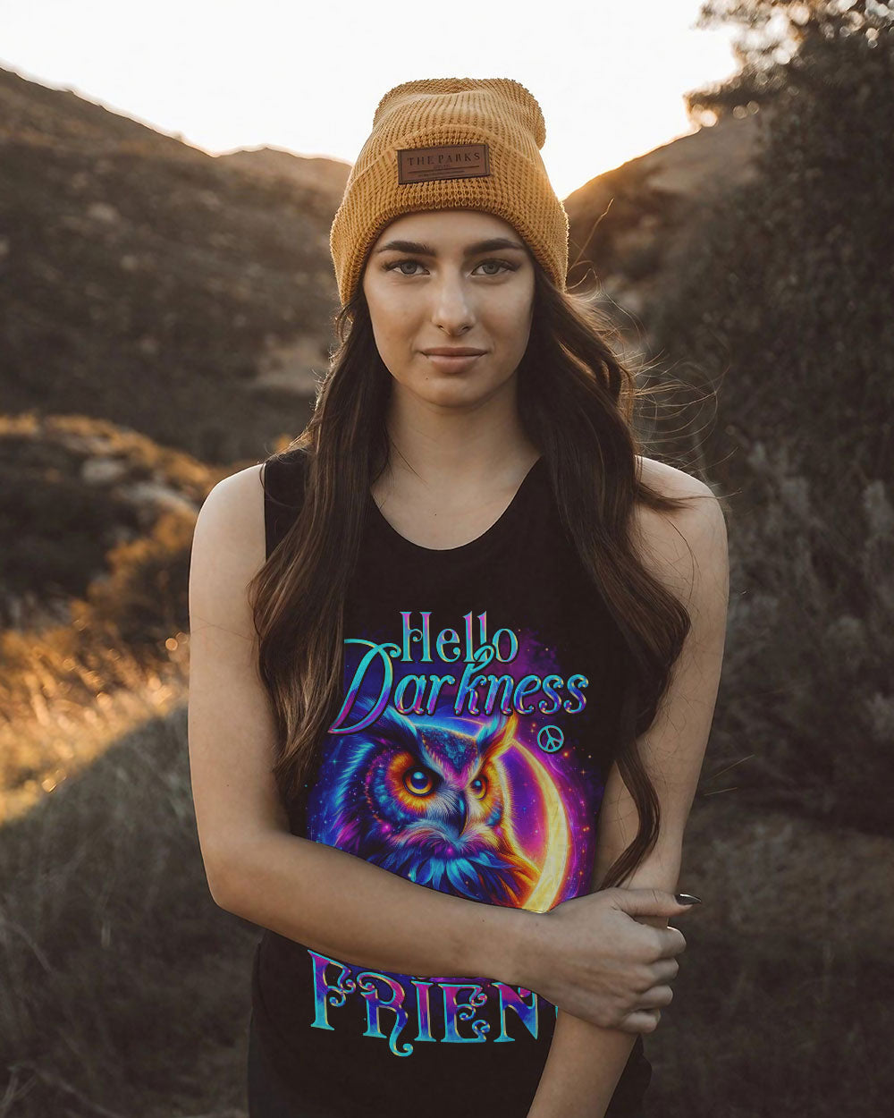 HELLO DARKNESS MY OLD FRIEND OWL ALL OVER PRINT - TYTD0611251