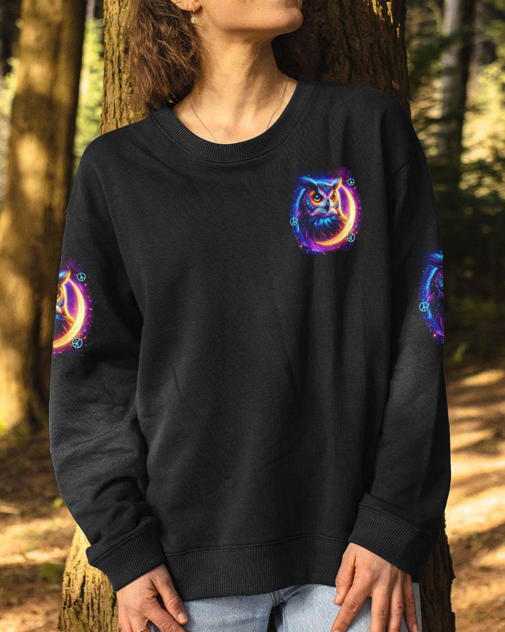 HELLO DARKNESS MY OLD FRIEND OWL ALL OVER PRINT - TYTD0611251