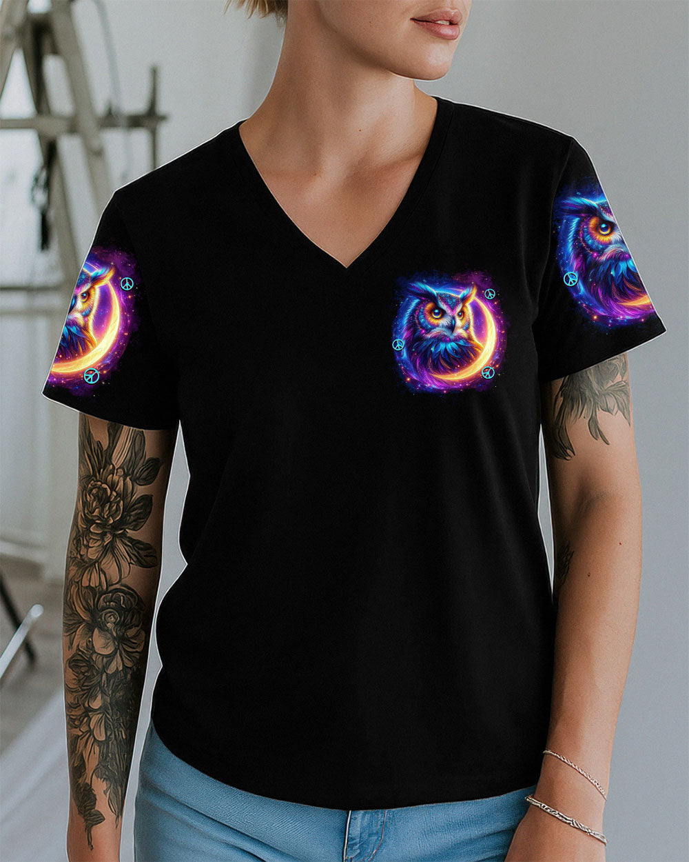 HELLO DARKNESS MY OLD FRIEND OWL ALL OVER PRINT - TYTD0611251