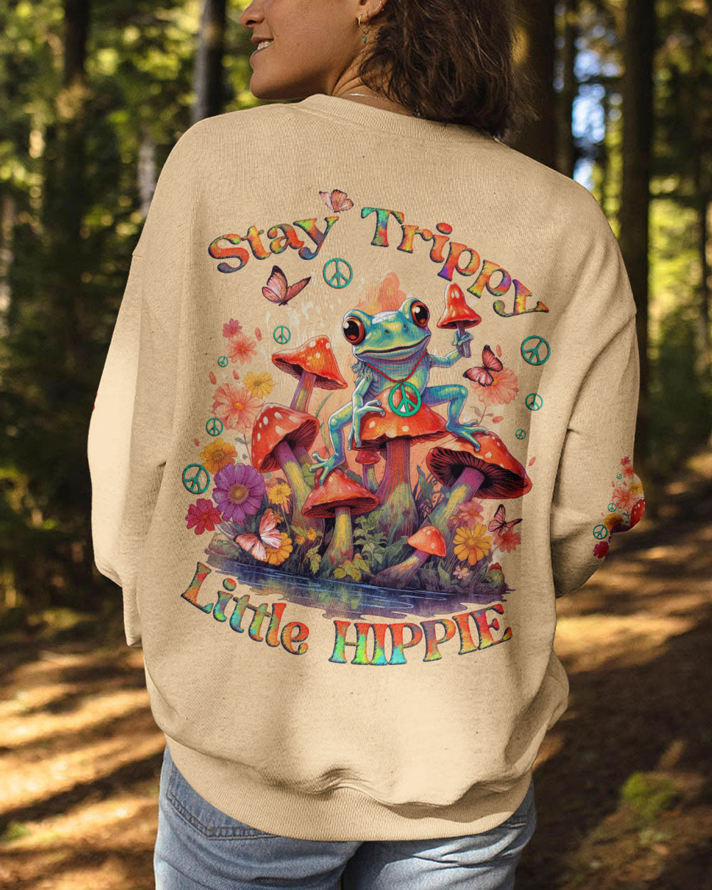 STAY TRIPPY LITTLE HIPPIE ALL OVER PRINT - TYTD0710232
