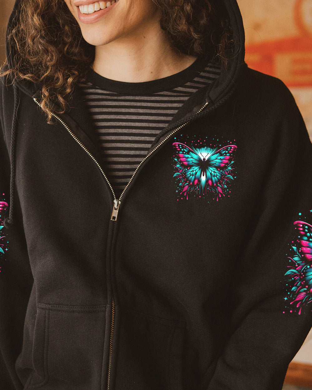 JUST BELEIVE BUTTERFLY ALL OVER PRINT - TYTD0710242