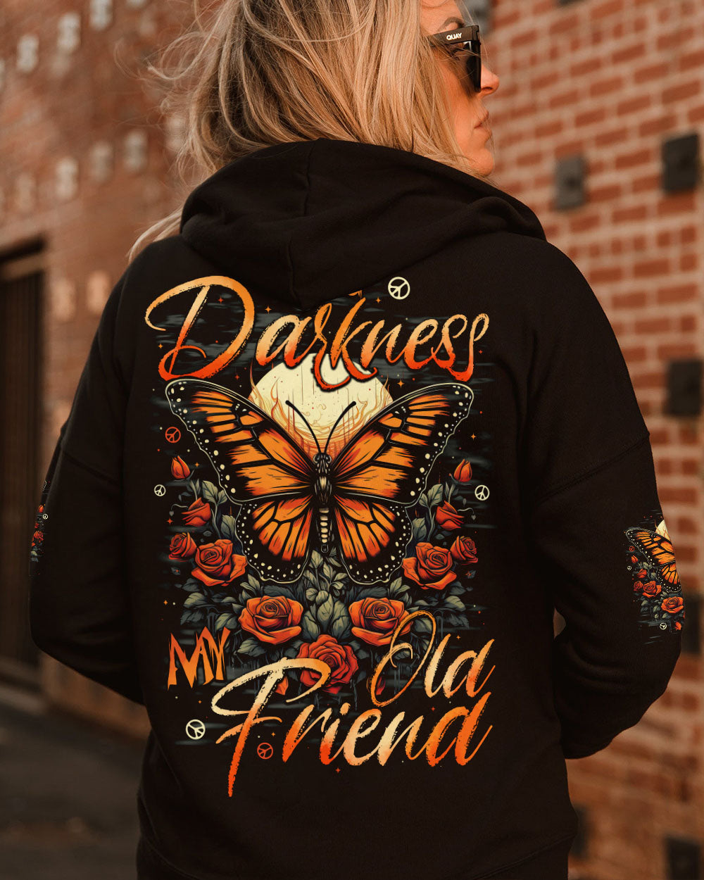HELLO DARKNESS MY OLD FRIEND BUTTERFLY ALL OVER PRINT - TYTD0710251