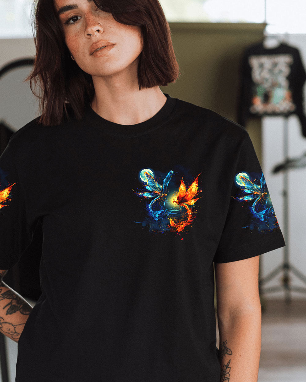 HELLO DARKNESS MY OLD FRIEND DRAGONFLIES ALL OVER PRINT - TYTD0711242