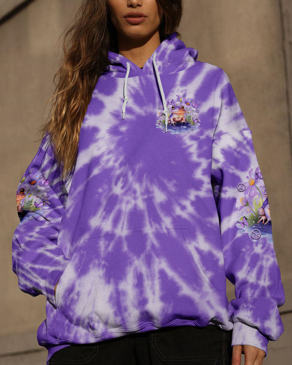 BE YOU THE WORLD WILL ADJUST FROG ALL OVER PRINT - TYTD0712233