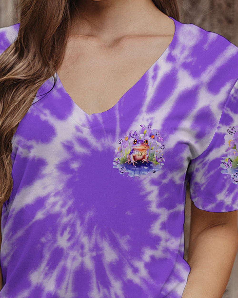 BE YOU THE WORLD WILL ADJUST FROG ALL OVER PRINT - TYTD0712233