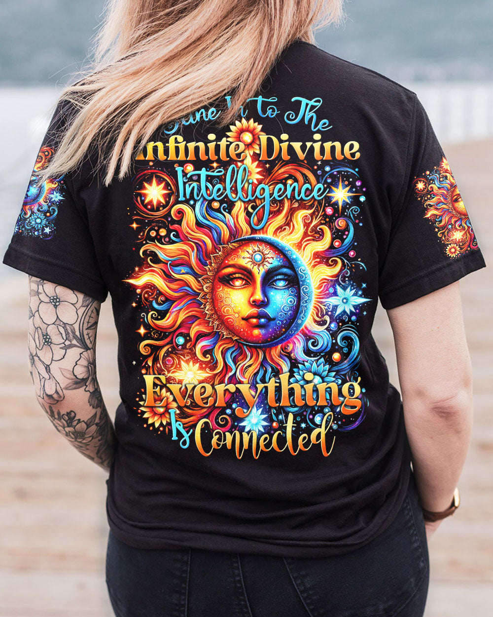 EVERYTHING IS CONNECTED SUN AND MOON ALL OVER PRINT - TYTD0801241