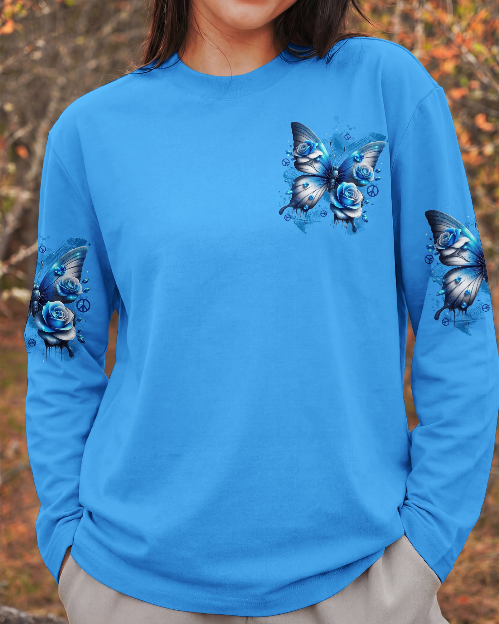 I BELIEVE THERE ARE ANGELS AMONG US BUTTERFLY ALL OVER PRINT - TYTD0801261